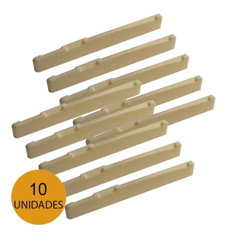 KIT C/ 10 Rastilhos em Plástico SMART P/ Violão Aço - AC1769