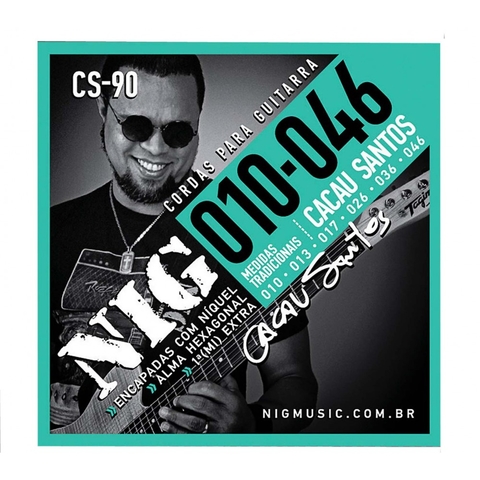 Encordoamento NIG P/ Guitarra CS-90 Cacau Santos - EC0257