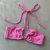 Top fruncido Rosa flamenco