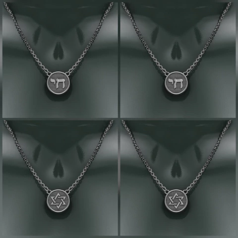 Escapulário Chai e a estrela de Davi - buy online