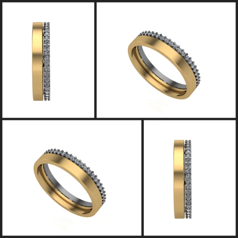 Conjunto de alinças Bodas de Ouro na internet