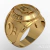 18k Gold Music Degree Ring on internet