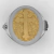 Military chaplain ring in sterling silver with 18k gold - Ginglass Joias3D & Modelagem3D 