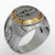 Personalized musician master ring in sterling silver (950) with gold (750) 18k on internet