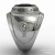 Contemporary ring of the military academy of the black needles in sterling silver (950) - online store