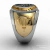 18k Gold Air Cadets Preparatory School ring with sterling silver (950) - Ginglass Joias3D & Modelagem3D 