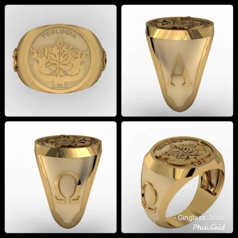 JMC Presbyterian Theological Seminary Ring in 18k Gold (750)