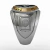 Personalized musician master ring in sterling silver (950) with gold (750) 18k - Ginglass Joias3D & Modelagem3D 
