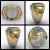 Ring of the Technological Institute of Aeronautics in 18k gold with sterling silver