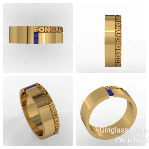 Alliance solis line speech therapy in 18k gold