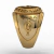 2nd army battalion police ring in gold (750) 18k - Ginglass Joias3D & Modelagem3D 