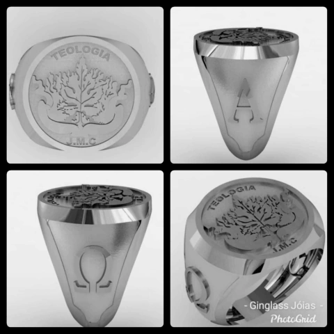 Anillo del Seminario Teológico Presbiteriano JMC en plata de ley (950)