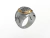 White clay military police academy personalized ring in sterling silver with 18k gold on internet