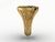 Anel wall street bulls em ouro 18k - Ginglass Joias3D & Modelagem3D 