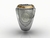 Anel personalizado do marinheiro de convés em prata de lei com ouro 18k - Ginglass Joias3D & Modelagem3D 