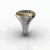 Alagoas military police academy ring in sterling silver with 18k gold - online store