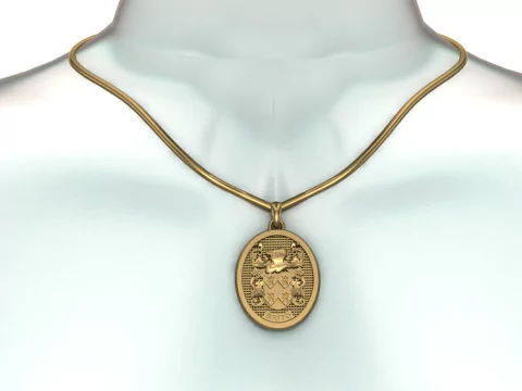 Brito Family Coat of Arms Pendant