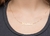 Gargantilha nominal personalizada em ouro 18k
