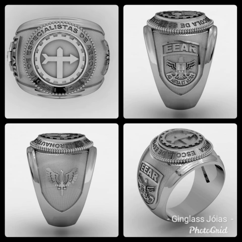 Meteorology Ring from the School of Aeronautics Specialists in Sterling Silver