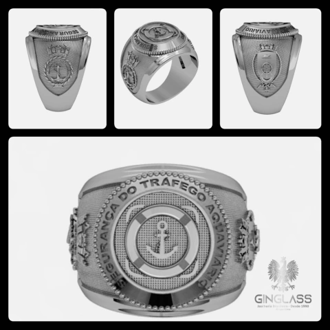 Sterling silver waterway traffic safety ring - buy online
