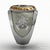 Anel do Bombeiro Civil em Prata com Ouro - Ginglass Joias3D & Modelagem3D 