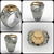 Anel s.w.a.t Country of El Paso Texas em prata de lei com ouro 18 k