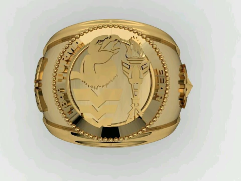 Anel da Turma 184° EEAr em Ouro 18k