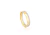 Conjunto de Alinças Masculino em Ouro Amarelo e Aliança Feminina em Ouro Amarelo e Branco com Pedras Zircônia.