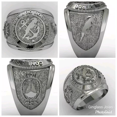 Anel da Confraria do Bode Verde em Prata