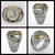 Anel para-sar  em prata de lei 950 com ouro 750 18k - Ginglass Joias3D & Modelagem3D 