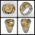 Anel para-sar  em ouro 18k (750) e prata de lei (950)
