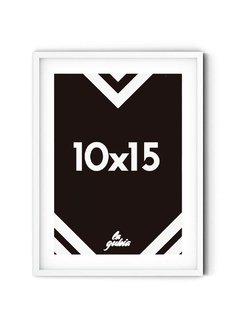 Marco 10x15 blanco, con paspartú