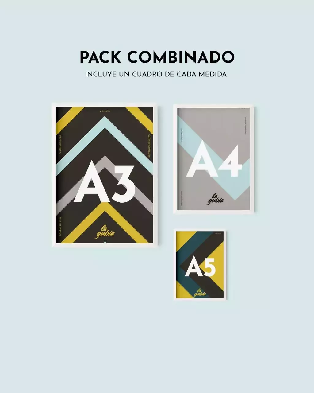 Pack combinado A3/ A4/ A5 Blanco