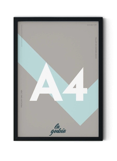 A4 negro (21X30) Marco Box FERIA