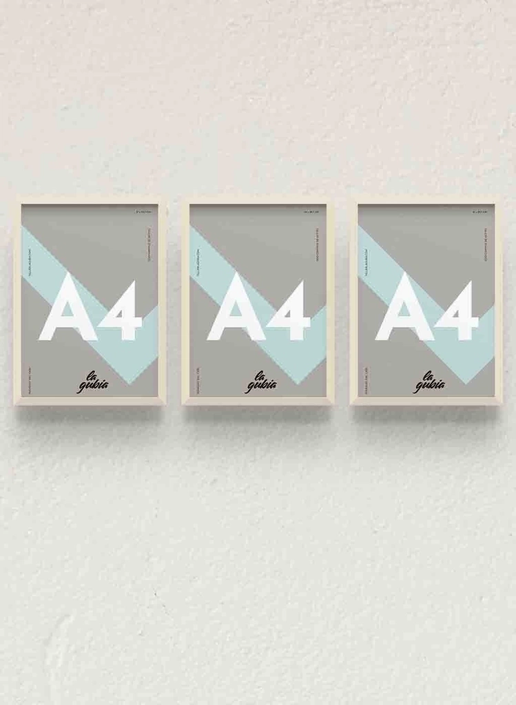 Pack x3 cuadros A4 Natural