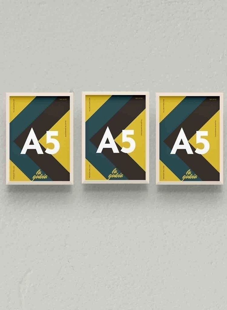Pack x3 cuadros A5 Natural