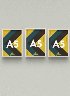 Pack x3 cuadros A5 Natural