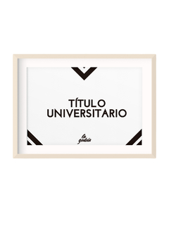 Marco para Título Universitario 43x53cm con Paspartú - comprar online