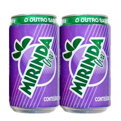 LATA VAZIA REFRIGERANTE MIRINDA UVA 350 ML ALUMÍNIO BRASIL