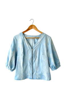 CHAQUETA CELESTE