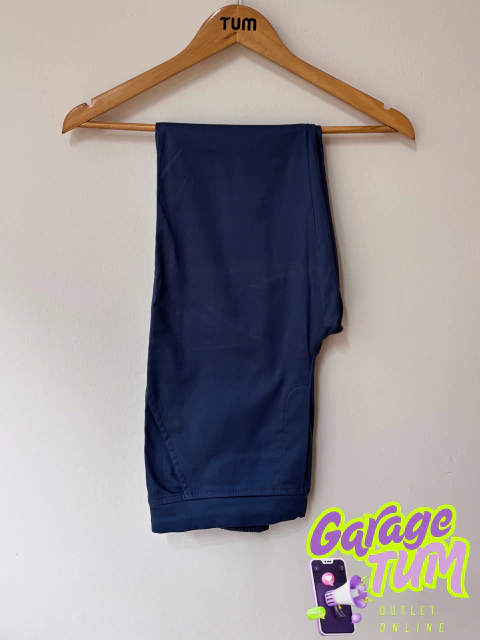 CON FALLA-PANTALON CHUPIN SPANDEX AZUL GRETA - comprar online