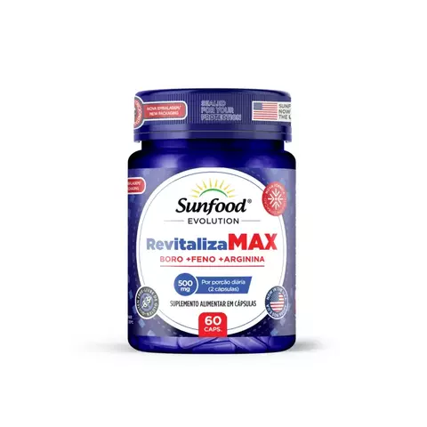REVITALIZAMAX 500MG 60 CAPS SUNFOOD EVOLUTION