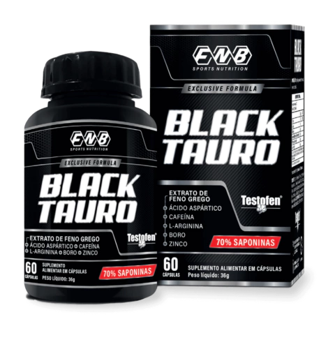 FNB Black Tauro - Testofen+ Vitaminas 60 Cápsulas Flora Nativa do Brasil