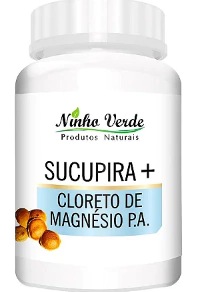 Sucupira+cloreto De Magnésio P.a 500mg De 120 Caps Ninho Verde.