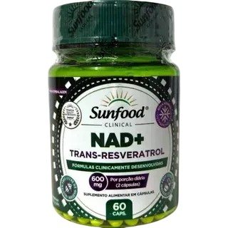 Sunfood - Nad+Resveratrol 600mg - 60caps