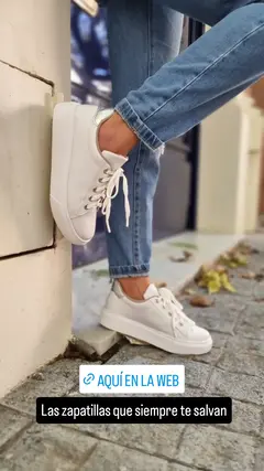 Zapatillas Buenos Aires blanco ecocuero
