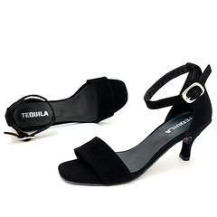 Sandalias MORIA gamuzado negro