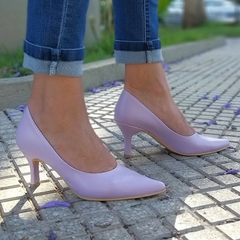 Stilettos lila taco chupete 6,5 cm - comprar online