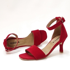 Sandalias MORIA gamuzado rojo
