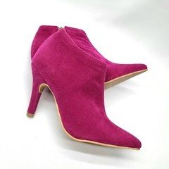 Botitas Lisboa gamuzado fucsia
